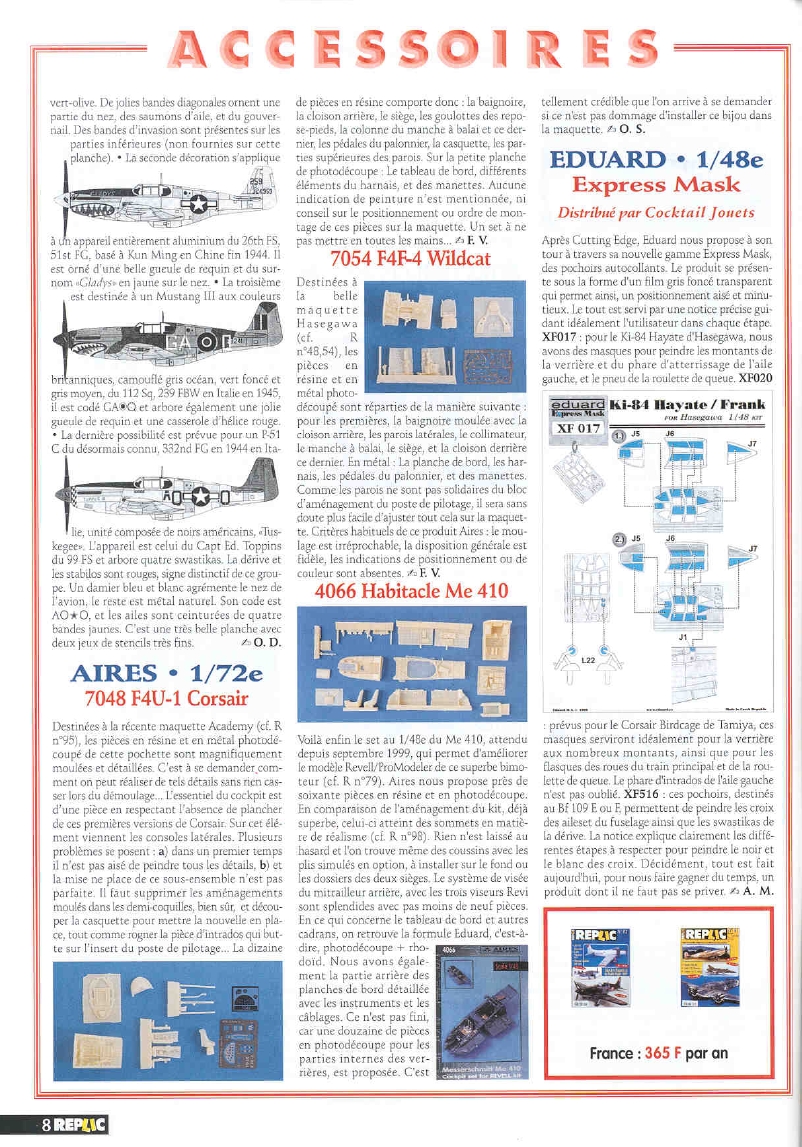 Replic 101 - Macchi C 202, F-14 A&D, Henschel He-129 B-2